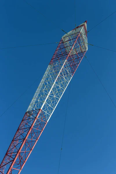 Maszt Radiowy Lakihegy Tower Szigetszentmiklos Węgry — Zdjęcie stockowe