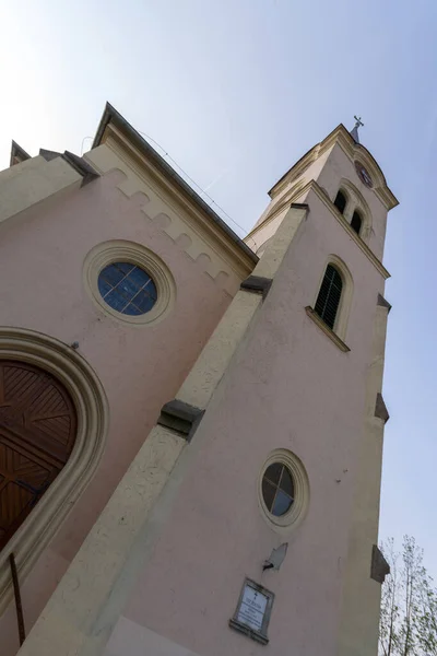 Hervormde Kerk Een Lentedag Kunszentmiklos Hongarije — Stockfoto