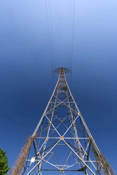 Высокое Напряжение Башня Высокого Напряжения Венгрии — стоковое фото