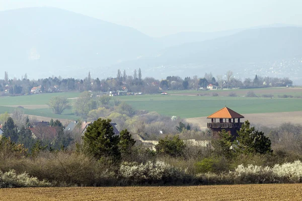 Restos Castelo Solymar Hungria Dia Ensolarado Primavera — Fotografia de Stock