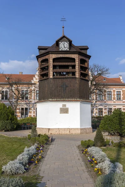 Piccola Torre Dell Orologio Tata Ungheria — Foto Stock