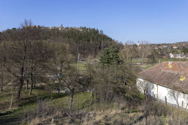 Fernsicht Auf Die Burg Von Nograd Ungarn Einem Frühlingstag — Stockfoto