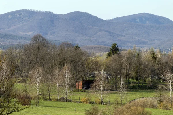 Borzsony Vista Montaña Desde Nograd Hungría — Foto de Stock