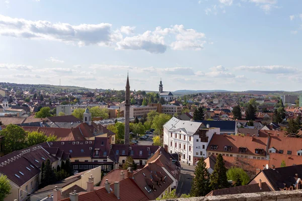 Eger Ungheria 2020 Veduta Della Città Eger Dal Castello Eger — Foto Stock