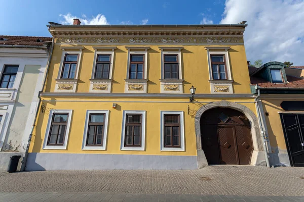 Strada Vuota Eger Ungheria Pomeriggio Primavera — Foto Stock