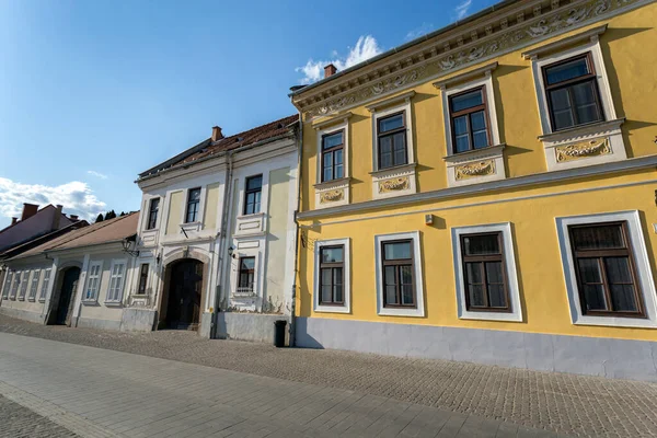 Prázdná Ulice Eger Maďarsko Jarní Večer — Stock fotografie