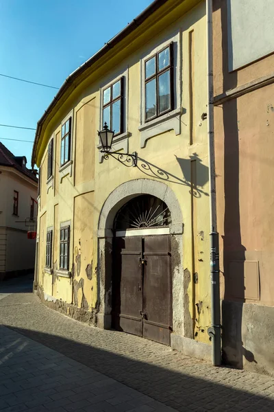 Tomma Gatan Eger Ungern Vårkväll — Stockfoto