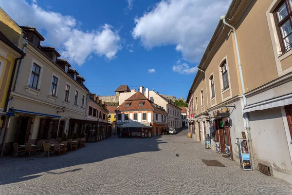 Eger Maďarsko 2020 Prázdná Ulice Eger Maďarsko — Stock fotografie