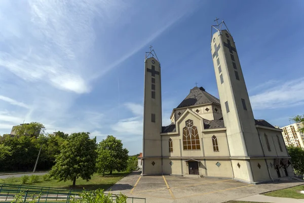 Kościół Chrystusa Króla Katolickiego Dunaujvaros Węgry — Zdjęcie stockowe