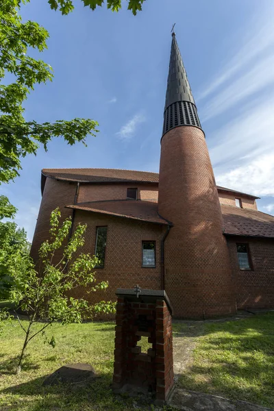 Iglesia Luterana Parroquia Dunaujvaros Hungría — Foto de Stock