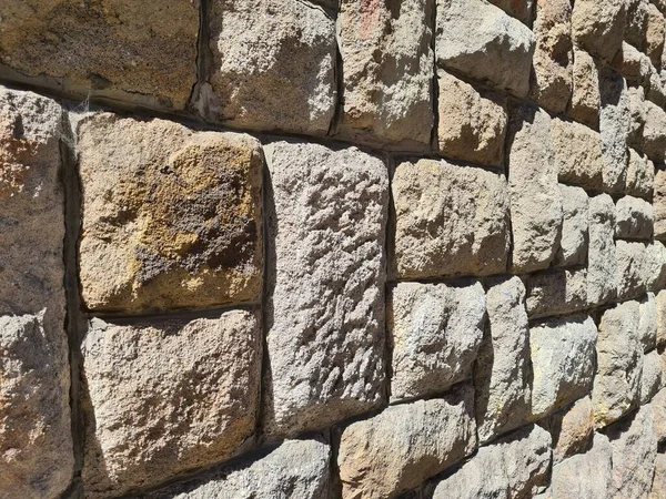 Pared Piedra Con Hormigón Fondo Vacío Sin Personas — Foto de Stock