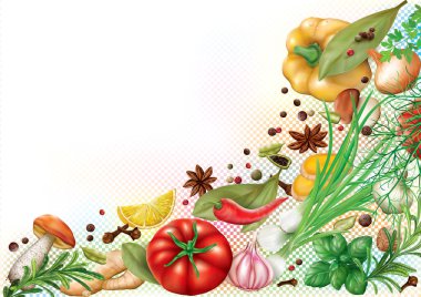 Aromatik baharat, ot ve sebze
