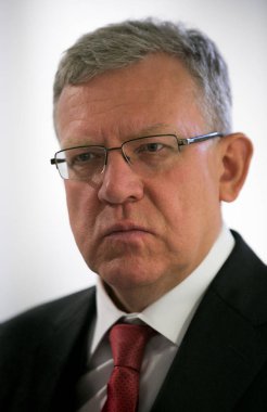  Moskova, Rusya - Eylül 8: Rusya Federasyonu Alexei Kudrin Moskova finansal Forum'da Maliye Bakanı
