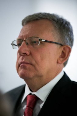  Moskova, Rusya - Eylül 8: Rusya Federasyonu Alexei Kudrin Moskova finansal Forum'da Maliye Bakanı
