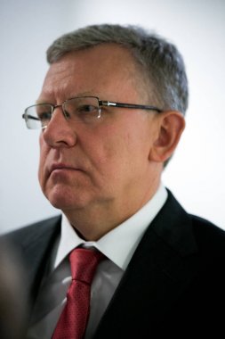  Moskova, Rusya - Eylül 8: Rusya Federasyonu Alexei Kudrin Moskova finansal Forum'da Maliye Bakanı