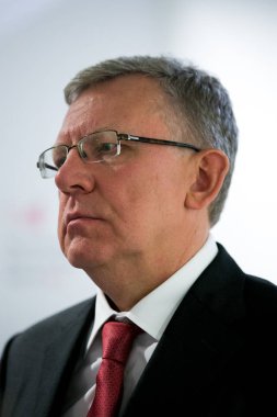  Moskova, Rusya - Eylül 8: Rusya Federasyonu Alexei Kudrin Moskova finansal Forum'da Maliye Bakanı