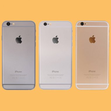 Moskova, Rusya - 27 Eylül 2017: Iphone 6s Apple Inc Apple tarafından geliştirilen bir akıllı telefon serbest bırakmak yeni iphone 6 durum ve iphone 6s