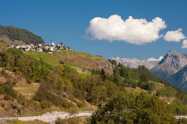 Passo di Maloja - Ελβετία περνάει βουνό. Maloja, Bernina, Julier — Φωτογραφία Αρχείου