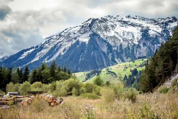 Summer alpine landscape near of Holzgau, Lechtal, Austria. — Stock Photo, Image