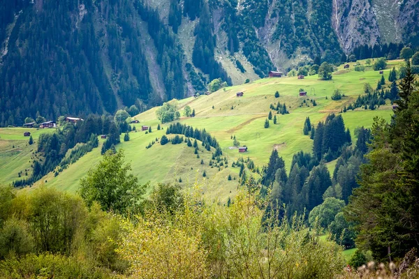 Sommar alpint landskap nära Holzgau, Lechtal, Österrike. — Stockfoto