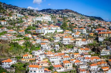 Funchal, küçük evler, Madeira Adası, Portekiz