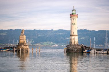 Lindau, Bodensee, Deniz feneri ve Liman Girişi