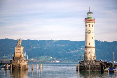 Lindau, Bodensee, Deniz feneri ve Liman Girişi