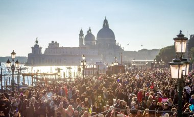 Gün batımında güzel Venedik