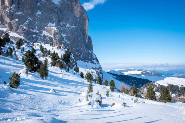Skigebiet Selva di Val Gardena, Italien — Stockfoto