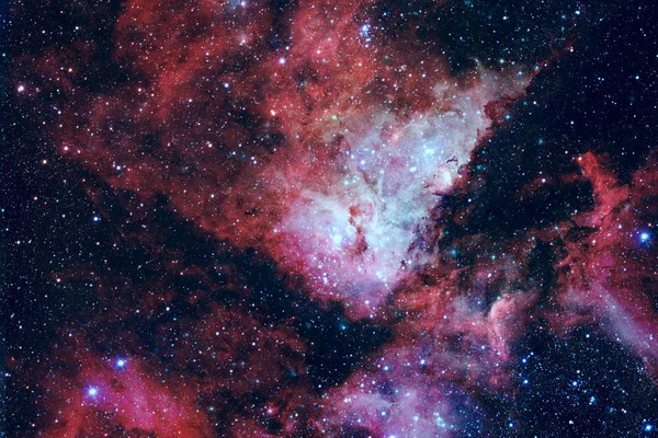 Nebulosa viola nello spazio. Elementi di questa immagine forniti dalla NASA — Foto Stock