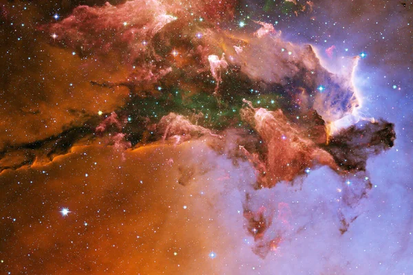 Vackra nebulaer i yttre rymden. Delar av denna bild som tillhandahålls av NASA — Stockfoto