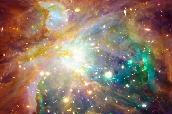 Σύμπαν σκηνή με πλανήτες, αστέρια και γαλαξίες στο διάστημα. — Φωτογραφία Αρχείου