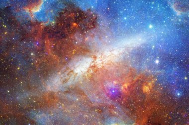 Uzayda bir nebula. Bu görüntünün elementleri NASA tarafından desteklenmektedir
