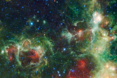 Soyut uzay duvar kağıdı. Nasa tarafından döşenmiş bu görüntünün elemanları