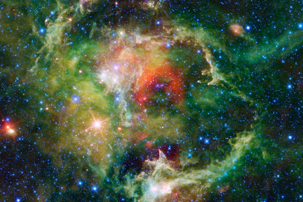 Skönhet i rymden. Delar av denna bild tillhandahålls av NASA — Stockfoto
