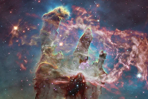 Nebulosa no espaço. Elementos desta imagem fornecidos pela NASA — Fotografia de Stock