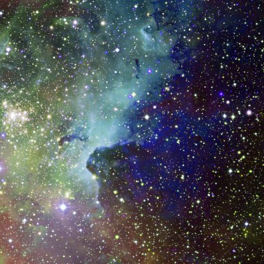 Sonsuz evrenin güzelliği. NASA tarafından döşenmiş bu görüntünün elemanları