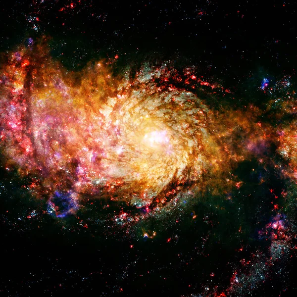 Evren yıldız, nebula ve galaksiyle dolu.. — Stok fotoğraf