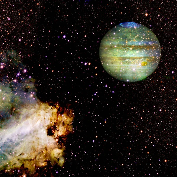 宇宙空間の木星。この画像の要素は、NASAによって提供 — ストック写真