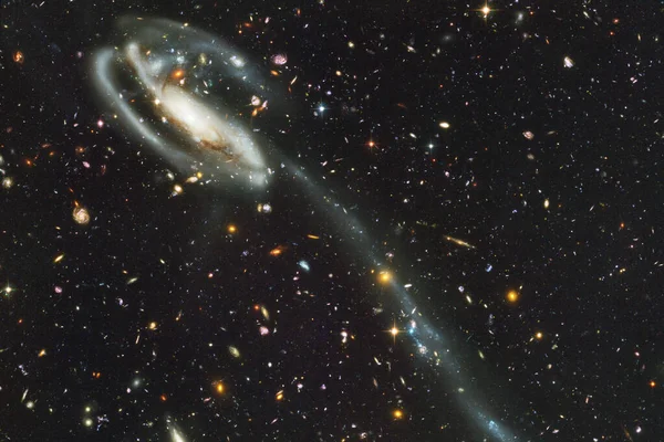 Hermosas nebulosas en el espacio exterior. Elementos de esta imagen proporcionados por la NASA — Foto de Stock