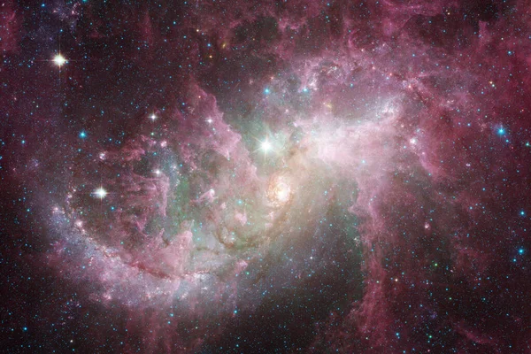 Nebulosa i yttre rymden. Delar av denna bild tillhandahålls av NASA — Stockfoto