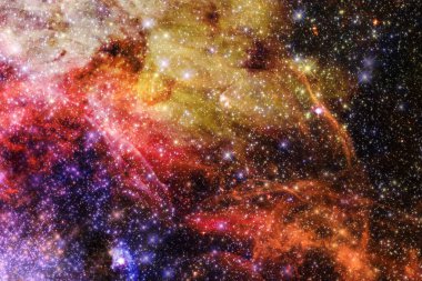 Uzayda bir nebula. Bu görüntünün elementleri NASA tarafından desteklenmektedir