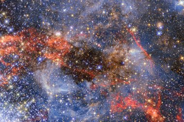 Uzaydan güzel Nebula. NASA tarafından döşenmiş bu görüntünün elemanları