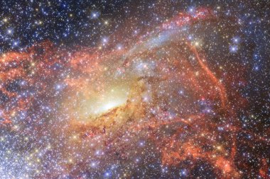 Uzaydan güzel Nebula. NASA tarafından döşenmiş bu görüntünün elemanları