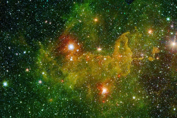 Miljarden sterrenstelsels in het heelal. Abstracte ruimte achtergrond. — Stockfoto