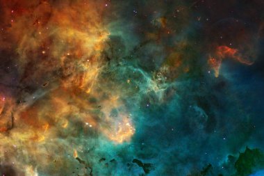 Güzel bulutsu, starfield, uzayda yıldız kümesi.