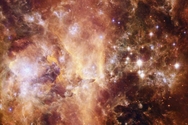 Kosmische Landschaft, fantastische Science-Fiction-Tapete mit endlosem Weltraum. — Stockfoto