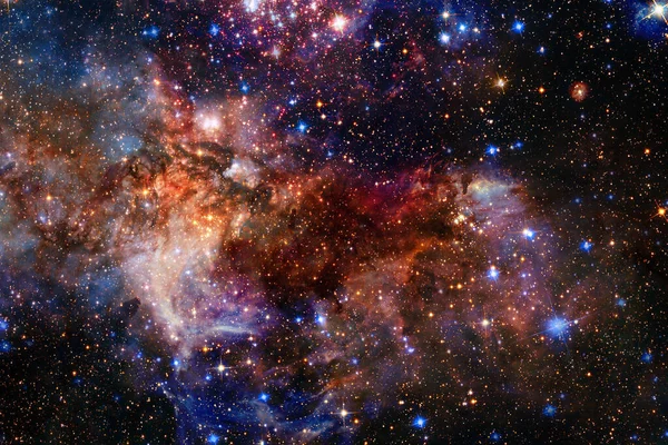 Hermoso espacio de fondo. Arte Cosmoc. Elementos de esta imagen proporcionados por la NASA — Foto de Stock