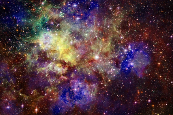宇宙中的数十亿星系。抽象空间背景. — 图库照片