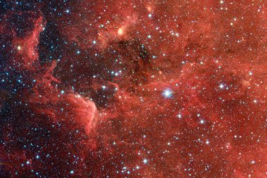 Yıldızlar ve galaksiler derin uzayda ile evren sahne